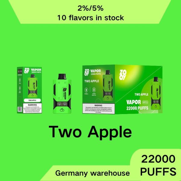 EU warehouse ZOOY VAPOR 22000 disposable double mesh coil built-in Smart Display Screen large mouth electronic cigarette - Image 7