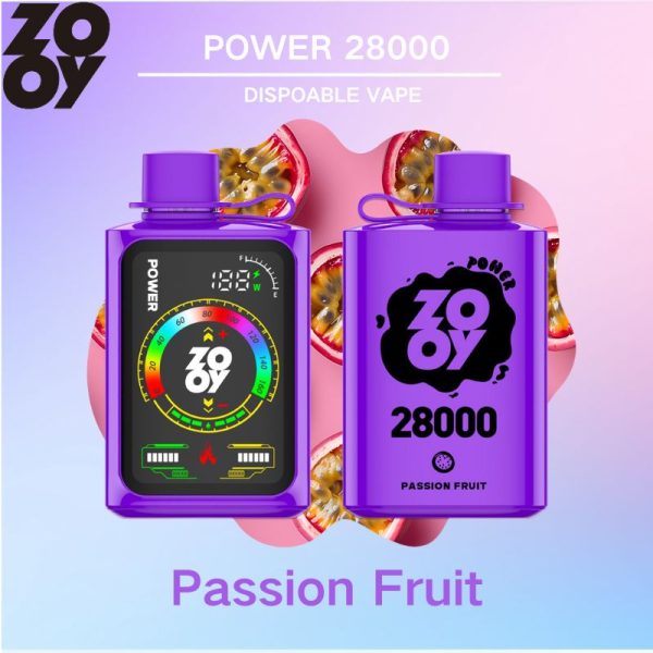 ZOOY POWER 28000 Vape TYPE-C Recharge, Smart Screen, Touch Power, Free Switch, Adjustable for Custom Vaping Delight. - Image 3