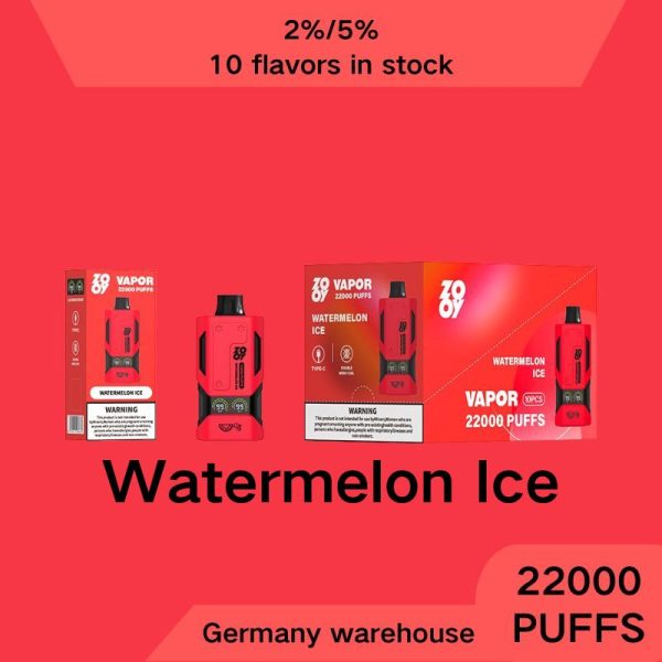 EU warehouse ZOOY VAPOR 22000 disposable double mesh coil built-in Smart Display Screen large mouth electronic cigarette - Image 3