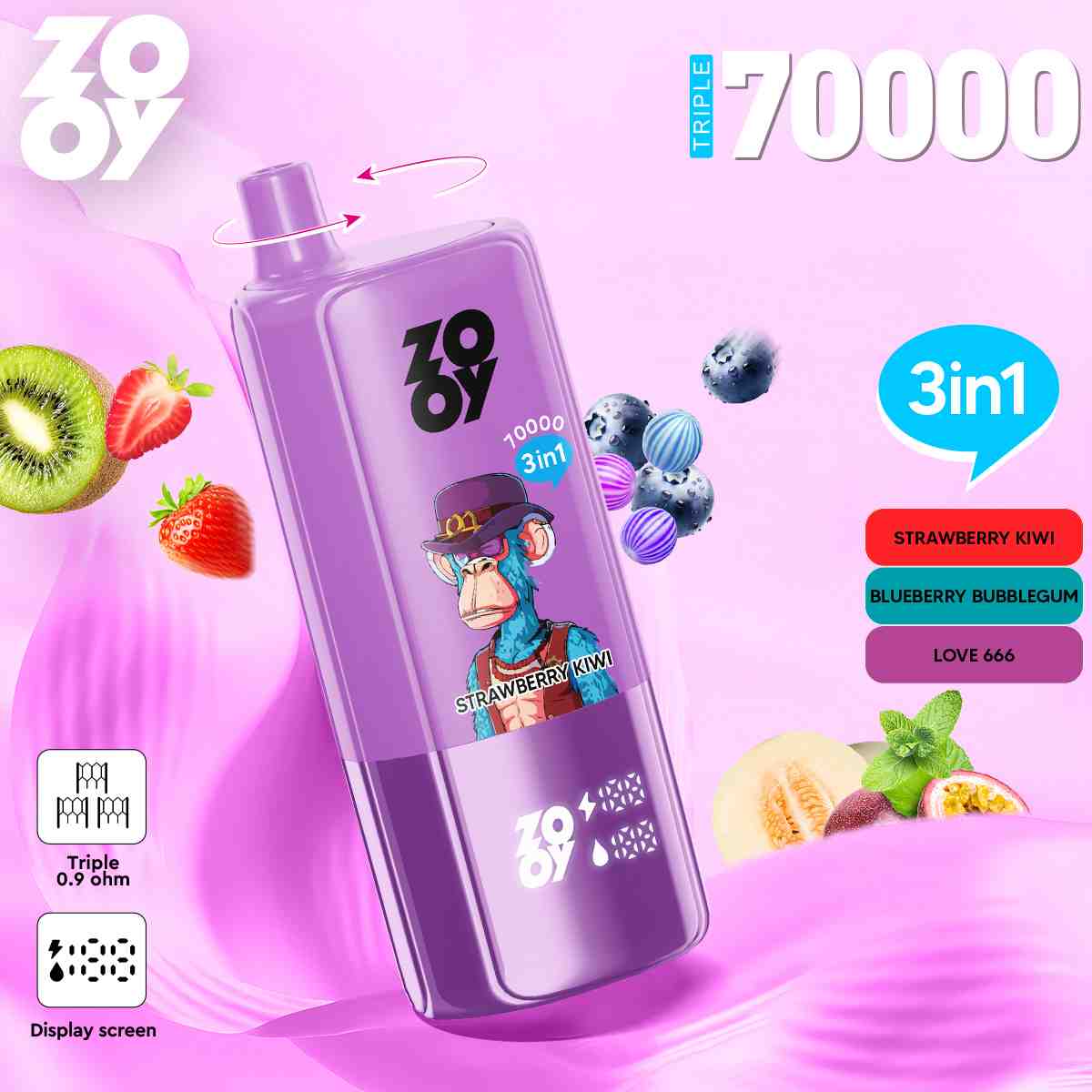 ZOOY TRIPLE 70000 blueberry