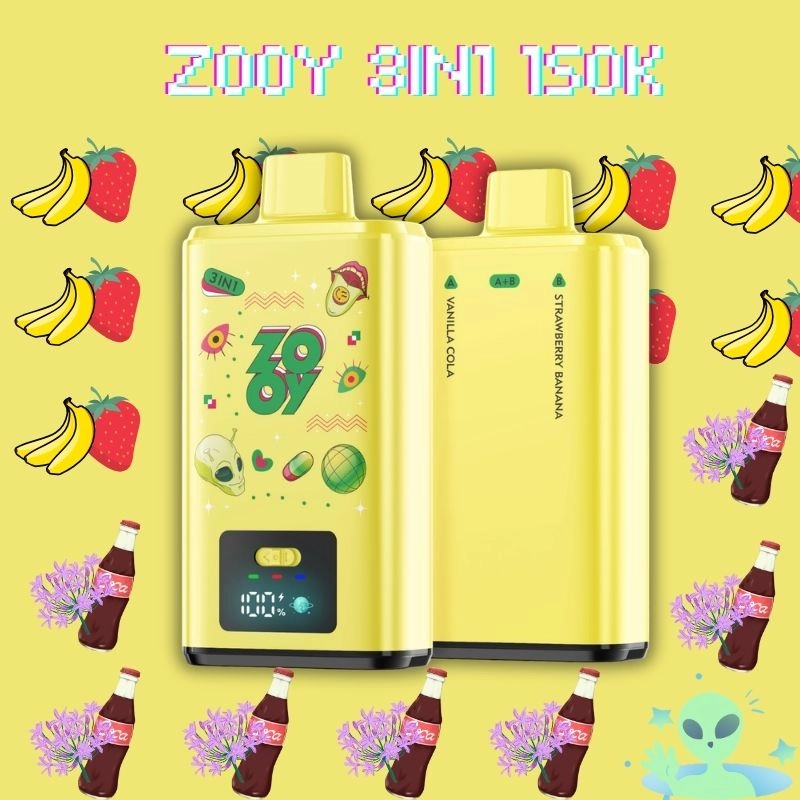 ZOOY 3in1 strawberry banana vape